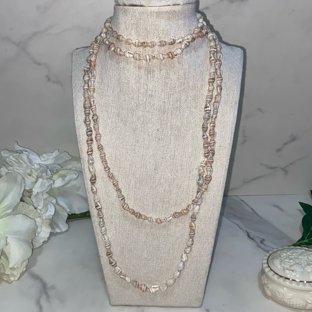 Set Of Two Small Sea Shell Long Necklaces🐚